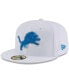Фото #1 товара Men's White Detroit Lions Omaha 59FIFTY Fitted Hat