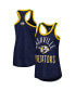 Women's Navy Nashville Predators First Base Racerback Scoop Neck Tank Top Синий, L - фото #1