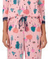 Women's 2-Pc. Printed 3/4-Sleeve Pajamas Set