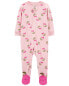 Фото #1 товара Baby 1-Piece Cherry Fleece Footie Pajamas 12M