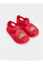 LCW STEPS Baskılı Cırt Cırtlı Kız Bebek Sandalet