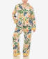 ფოტო #1 პროდუქტის Plus Size 2 Pc. Wildflower Print Pajama Set