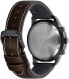 Мужские наручные часы с коричневым кожаным ремешком Citizen Eco-Drive Chrono CA0695-17E