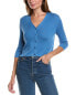 Фото #1 товара Lafayette 148 New York Ribbed Button Front Cashmere Top Women's