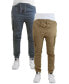 Фото #12 товара Men's Cotton Stretch Twill Cargo Joggers, Pack of 2