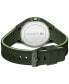 ფოტო #2 პროდუქტის Men's Ollie Green Silicone Strap Watch 44mm