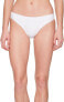 Nike Women's 173565 Ribbed Bikini Bottom Swimwear White Size L