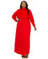 Plus Size Laufey Pleated Bodice Maxi Dress