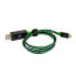 Фото #7 товара Ultron RealPower USB A/Micro-USB B 0.75m - 0.75 m - USB A - Micro-USB B - USB 2.0 - Male/Male - Black - Green