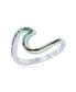 ფოტო #1 პროდუქტის Sterling Silver Abalone Wave Design Ring