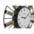 Фото #3 товара Настенные часы DKD Home Decor 40 x 6,4 x 40 см Стеклянные Серебряные Золотистые Железные (2 штуки)