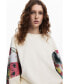 Фото #2 товара Women's Sweatshirt with printed sleeves M. Christian Lacroix