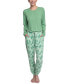 Фото #16 товара Пижама Muk Luks Supersoft Ribbed Pajama