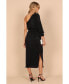 Фото #8 товара Women's Pontee One Shoulder Pleated Midi Dress