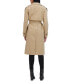 Women's Belted Double Breasted Long Trench Coat Зеленый, XLARGE - фото #3