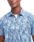 Men's Ives Summer-Fit Tropical Leaf-Print Button-Down Shirt