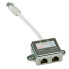 Фото #3 товара VALUE T-Adapter Cat.5e - shielded - silver - 0.17 m - RJ-45 - RJ-45