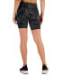 Фото #2 товара Women's Printed High-Rise Biker Shorts, Created for Macy's