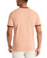 Men's Contrast-Trim Textured Short Sleeve T-Shirt