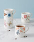 Фото #2 товара Butterfly Meadow Kitchen Stack Mugs Set/4, Created for Macy's
