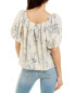 Фото #4 товара Rebecca Taylor Whisper Rose Tulip Top Women's Metallic 8