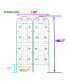 Фото #1 товара Декоративный металлический шпалерный "Simplie Fun" для растений 86.7" x 19.7" ржавчиностойкий для наружного украшения