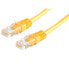 Фото #1 товара VALUE UTP Patch Cord Cat.6 - yellow 0.5 m - 0.5 m - Cat6 - U/FTP (STP) - RJ-45 - RJ-45