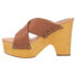 Фото #3 товара Dingo Driftwood Studded Platform Womens Brown Casual Sandals DI849-230