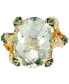 Фото #3 товара Multi-Gemstone (8-3/4 ct. t.w.) & Vanilla Diamond (1/4 ct. t.w.) Statement Ring in 14k Gold