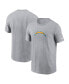 Фото #1 товара Men's Gray Los Angeles Chargers Logo Essential T-shirt
