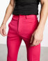 ASOS DESIGN skinny flared smart trousers in pink