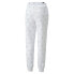 Puma Brand Love Printed Sweatpants Womens White Casual Athletic Bottoms 53706002
