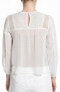 Romeo + Juliet Women's Eyelet Blouse Cotton Sz. Medium (White) 151218