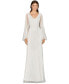 ფოტო #1 პროდუქტის Women's Cape Sleeve Beaded Bridal Gown