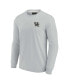 Фото #3 товара Men's and Women's Gray Kentucky Wildcats Super Soft Long Sleeve T-shirt