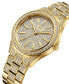 ფოტო #6 პროდუქტის Women's Cristal 34 (0.12 ct. t.w.) Diamond 18k Gold-plated Stainless-steel Watch 38mm