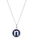 ფოტო #38 პროდუქტის Mini Initial Pendant Necklace in Sterling Silver and Navy Enamel, 16" + 2" Extender