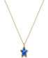 ფოტო #1 პროდუქტის 14k Gold-Plated Mother-of-Pearl Star 19" Pendant Necklace