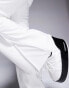 ASOS 4505 Ski soft shell water repellent kick flare ski trousers in white