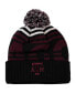 Фото #1 товара Men's Black and Maroon Texas A&M Aggies Colossal Cuffed Knit Hat with Pom