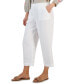 Фото #3 товара Women's 100% Linen Pull-On Cropped Pants, Created for Macy's