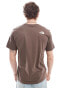 Фото #2 товара The North Face Simple Dome logo t-shirt in brown