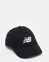 New Balance logo baseball cap in black