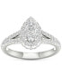 ფოტო #3 პროდუქტის IGI Certified Diamond Pear Halo Engagement Ring (1-1/3 ct. t.w.) in Platinum