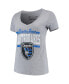 Фото #2 товара Women's Gray San Jose Earthquakes MVP Bar Graphic T-shirt