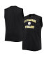 Фото #2 товара Men's Black Pittsburgh Steelers Big and Tall Muscle Tank Top