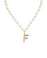 ფოტო #2 პროდუქტის Paperclip Chain Initial Necklace