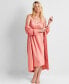 Women's Sleeveless Crepe de Chine Nightgown, Created for Macy's Sea Coral, M - фото #1