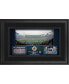 Los Angeles Chargers Framed 10" x 18" Stadium Panoramic Collage with Game-Used Football - Limited Edition of 500