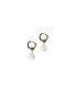 ფოტო #1 პროდუქტის Zodiac collection | Cancer — Jade stone charm earrings